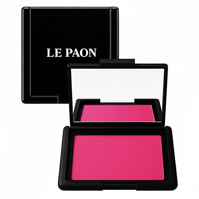 Blush Rush (Super Fuchsia) - Powder Blush for Cheeks & Face with High Pigments for Shiny, Healthy Natural Finish – Buildable, Sweat Proof & Vegan