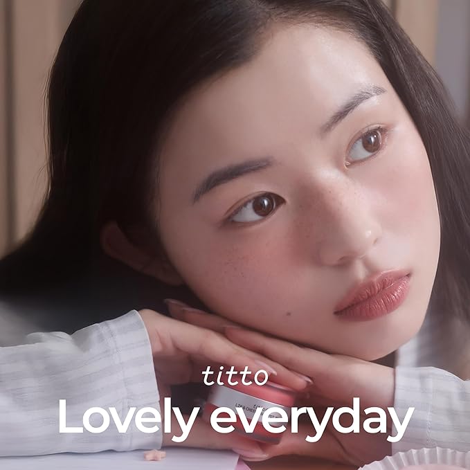 titto Lip & Cheek Dual Pot Blendable & Buildable | Multi-Use Tinted Balm & Blush for Cheeks, Rich Buttery Texture, Long-Lasting, Natural Dewy Finish, Vegan, K Beauty (#04 First Blossom/Flush Issue)