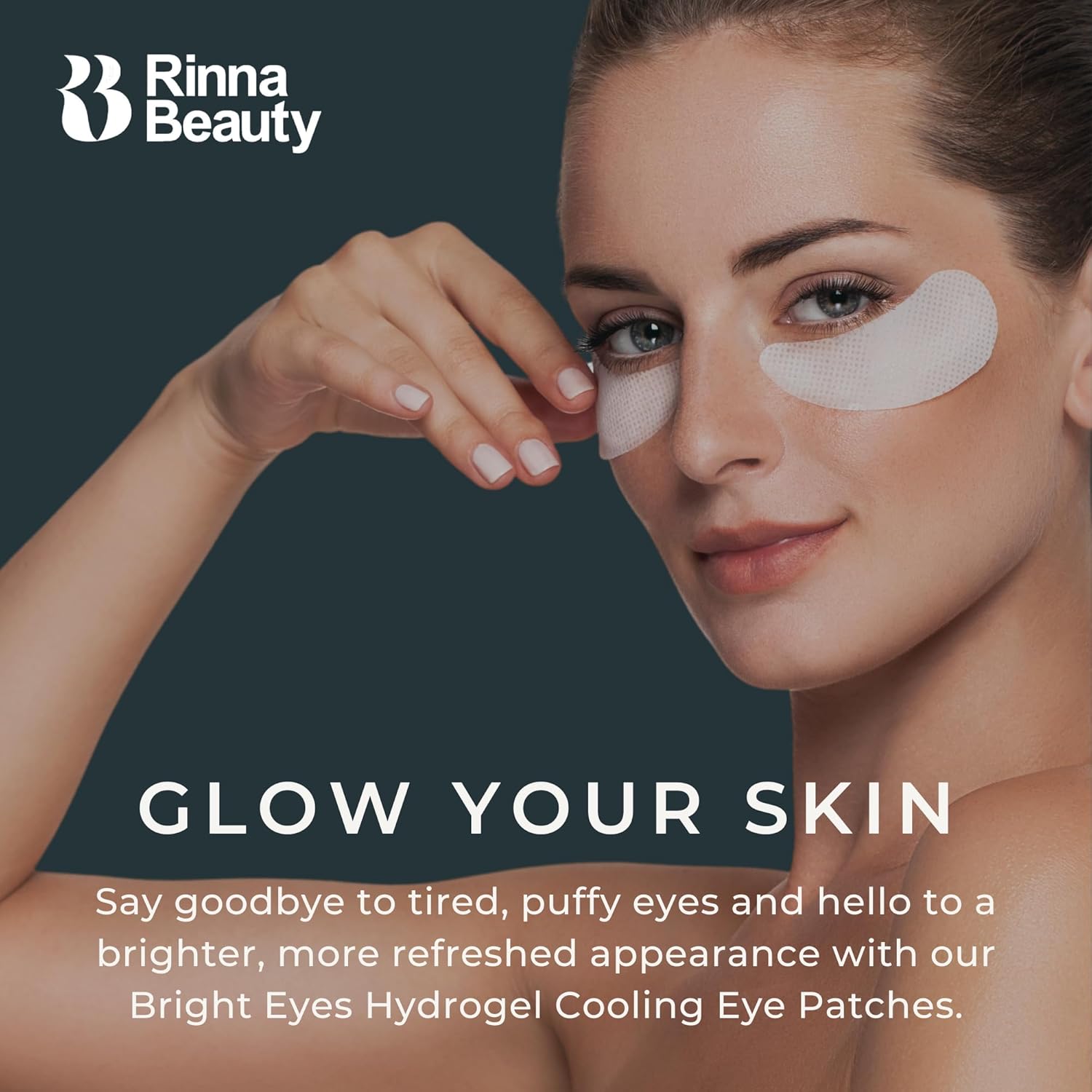 Bright Eyes Cooling under Eye Gel Patches - Reduces Puffy Eyes and Dark Circles, for Men & Women - Vegan, Cruelty-Free, Paraben-Free, Sulfate-Free & Phthalate-Free - 8 Pairs - 1 Count