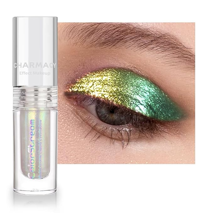 CHARMACY Liquid Duochrome Eyeshadow, Multi-Dimensional Eye Looks, Long Lasting Glitter Eye Shadow Sets Metallic Pigments, Quick Drying, Sparkling Shiny Eye Makeup for Beginners #10