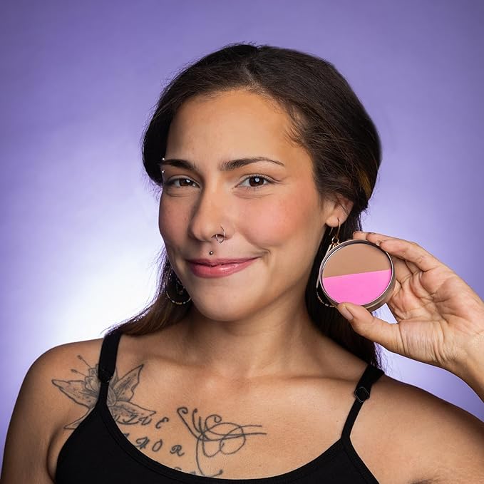 Cheekbone Balance Medium Blush/Bronzer, Talc-Free Multi-Use Compact with a Soft-Matte Finish, Buildable, Skin-Loving Formula with Organic Jojoba Oil, Eco-Conscious, Vegan & Cruelty-Free, 0.38 oz.