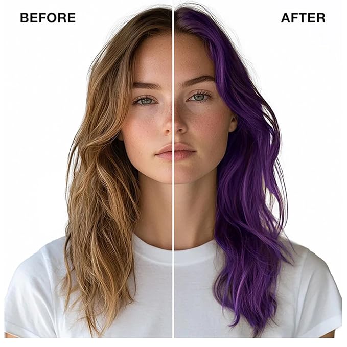 IGK Cyber Tokyo Color Depositing + Conditioning Hair Mask | Intense Violet - Purple Tones | Hydrating Semi-Permanent Gloss Toner Treatment