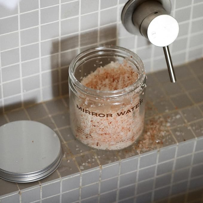Mirror Water - Soak Bath Salts | Himalayan + Magnesium Salts | Vegan, Cruelty-Free | Sulfate + Phthalate + Paraben Free (400 g)