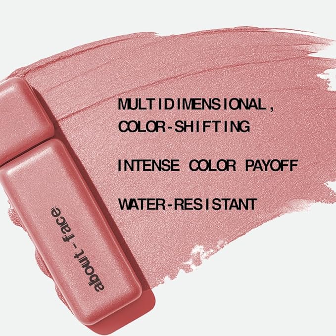 aboutface Fractal Glitter Eye Paint Smolder – Smudge-Proof, Long-Lasting Liquid Eyeshadow – Intense Sparkle with Mousse Texture – Vegan, Cruelty-Free – 0.13oz (Shimmering Mauve)