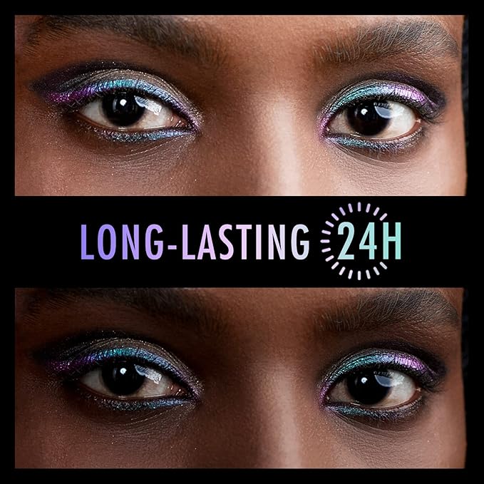 BEPHOLAN Metallic Eyeliner Pencil, Blue Purple Shifting Colors Glitter Waterproof Eye Liner, 24h Long-Lasting Pen, Purple-Blue (NORTHERN LIGHT)
