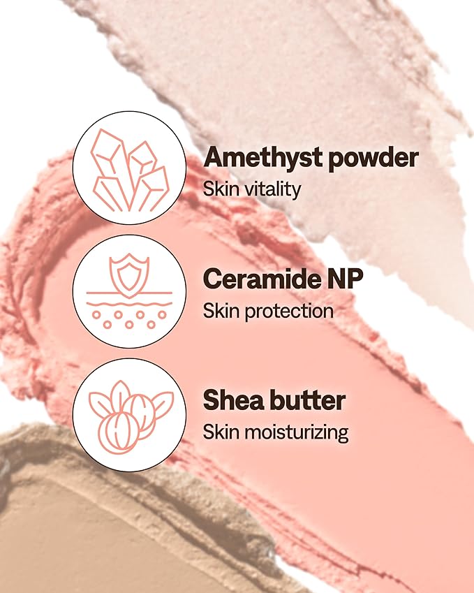 THESAEM Perfect Glam Stick Highlighter WH01 Aurora Wave - Creamy Face Glow Pearl Luminous - Ceramide, Shea Butter - Melting Cream Texture Dewy Finish Korean Makeup with Blending Puff, 0.2oz