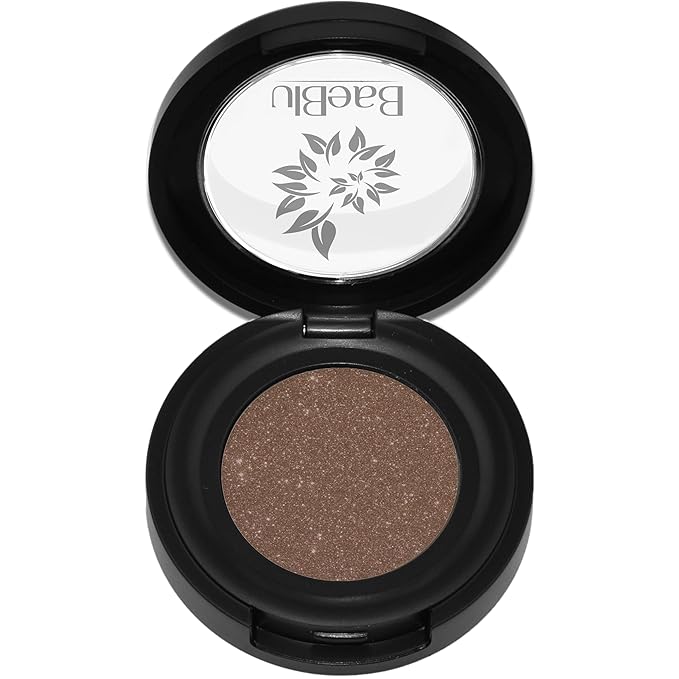BaeBlu Hypoallergenic Eyeshadow Organic 100% Natural Finely Pressed Velvety Smooth Powder, Made in USA, Dark Matter