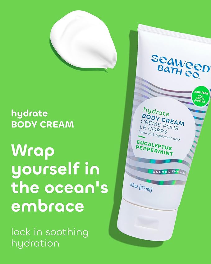 Seaweed Bath Company Cream Body Euc & Pprm, 6 fl oz