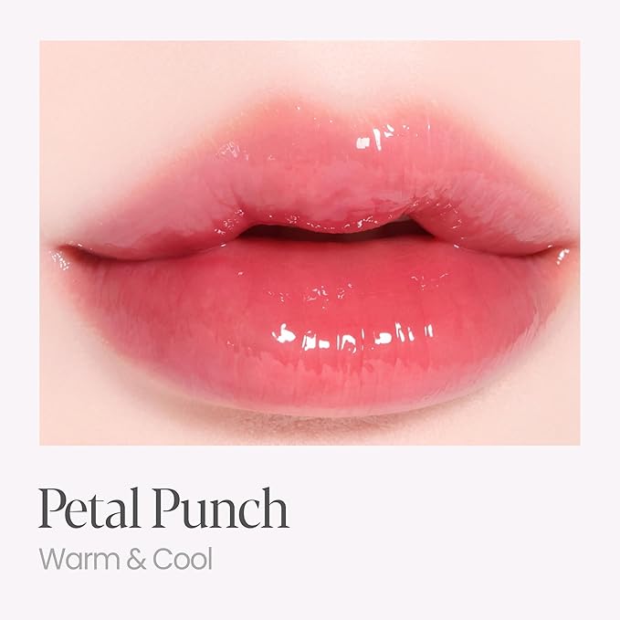 Espoir Couture Lip Tint Glaze #8 Petal Punch | Volumizing Lip Stain with Juicy Texture, Long-Lasting & Vibrant Colors, Moisturizing & Hydrating, Glossy Formula, Vegan, Korean Makeup, 0.14 oz