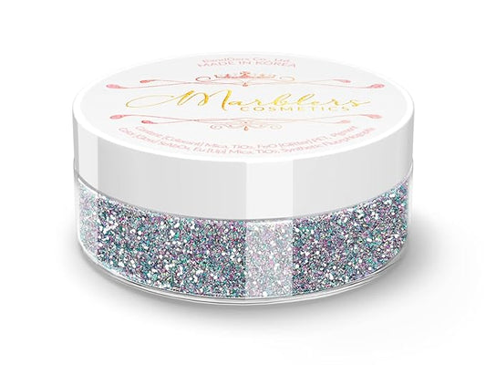 MARBLERS Holographic Face & Body Glitter [Holo Fairy Powder] 0.18oz (5g) | Chunky | Non-Toxic | Cruelty-Free | Festival, Rave & Party Makeup | Eye, Hair, Nail Polish, Eyeshadow | Nail Art | Gel Nail