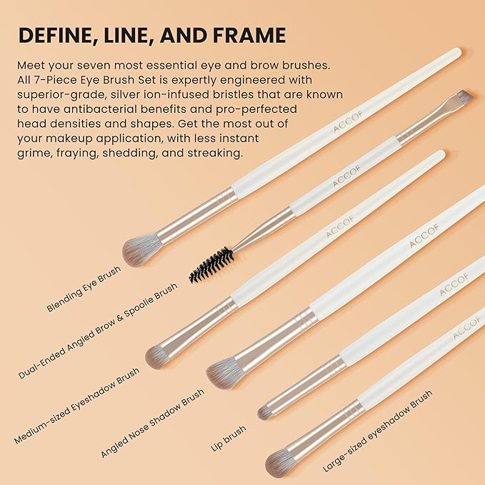 Makeup Brush Set Pearlescent Handles, 14Pcs Vegan Makeup Brushes Synthetic Bristles for Powder Foundation Concealer Blush Contour Eye Shadow Blending,Cruelty-Free,Comestic Brushes with Case