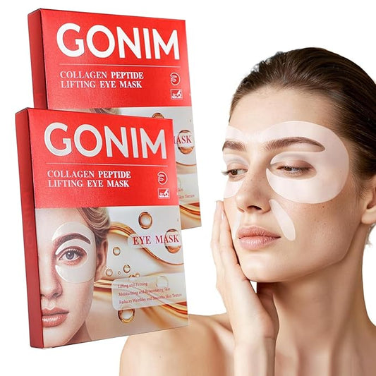 GONIM Under Eye Patches 360° Fit, Eye Mask with Collagen Peptide, Salmon DNA PDRN, Retinol, Caffeine & Niacinamide, Eye Patches for Puffy Eyes and Dark Circles, Travel Essentials 4 pairs x 2