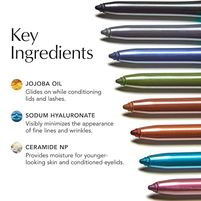 Thrive Causemetics Infinity Waterproof Eyeliner Pencil, Built In Sharpener & Smudge Tip, Long Lasting, Smudge Proof, Hyaluronic Acid & Shea Butter, Vegan & Cruelty Free, Lauren (Black Matte)