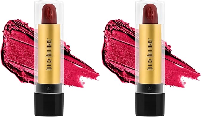 Black Radiance Perfect Tone Lipstick Lip Color, Reggae Red, 0.13 Ounce (Pack of 2)