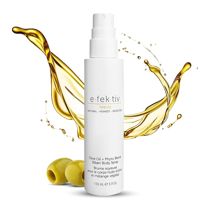 Olive Oil Plus Phyto Blend Silken Body Spray - Everyday Skin Oil - Body Oil After Shower - Deep Moisturizing - Sulfate-free - Vegan - Unisex - 5 oz