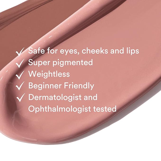 Gen See Mixed Media Matte Liquid Eyeshadow, Plush – Weightless Long Lasting Matte Eye Color, High Pigment Multi-Use Makeup for Eyes Cheeks Lips, Vegan Cruelty-Free, Made in Italy