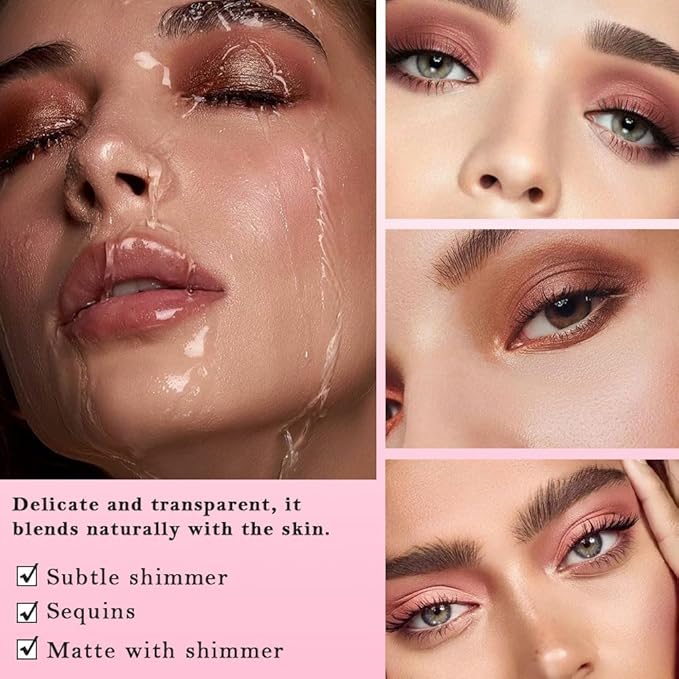 SUAKE Nude Pink Eyeshadow Palette, Matte & Shimmer, High Pigmented 12 Colors Brown Purple Eye Shadow Primers for Eye Makeup, Korean Powder Palet de sombras de ojos (03-Soft Rice)