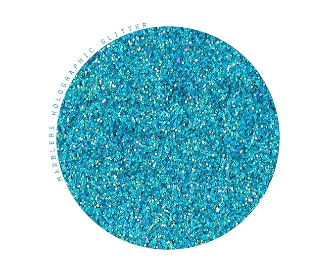 MARBLERS Holographic Face & Body Glitter [Holo Maui] 0.18oz (5g) | Fine | Non-Toxic | Vegan | Cruelty-Free | Festival, Rave & Party Makeup | Eye, Hair, Nail Polish, Eyeshadow | Nail Art | Gel Nail