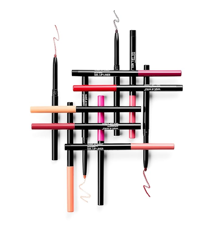 wet n wild Perfect Pout Matte Retractable Gel Lip Liner Pencil, Rich Creamy Long Lasting Color, Well-Defined and Flawless Application, Vegan & Cruelty-Free - Purple Lay Down the Mauves (Pack of 2)
