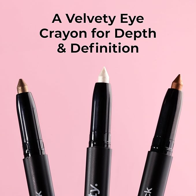 MCoBeauty Eyeshadow Stick - Caramel - Creamy Matte Eye Crayon with Built-In Sharpener - Multi-Use Cream Eye Shadow Stick & Eyeliner, Highly Pigmented Blendable Vegan Eye Makeup