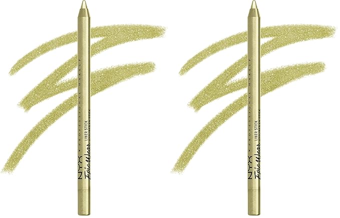 NYX PROFESSIONAL MAKEUP Epic Wear Liner Stick, Long-Lasting Eyeliner Pencil - Chartreuse (Pack of 2)