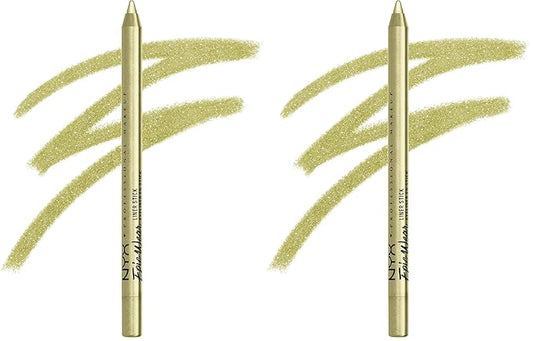 NYX PROFESSIONAL MAKEUP Epic Wear Liner Stick, Long-Lasting Eyeliner Pencil - Chartreuse (Pack of 2)