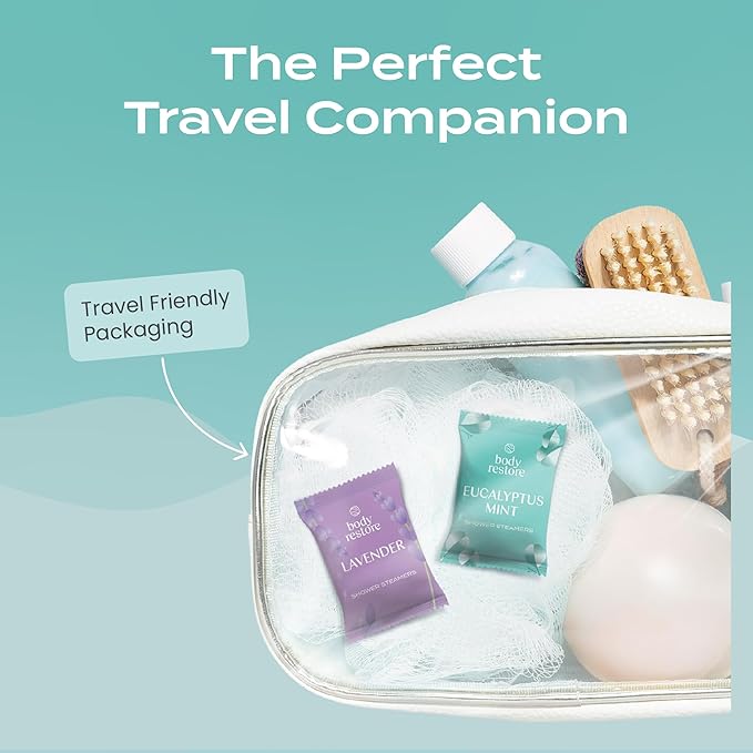 Body Restore Shower Steamers Aromatherapy 15 Pack – Birthday Gifts for Women, Men, Easter Basket Stuffers, Stress Relief, Relaxation, Self Care – Eucalyptus
