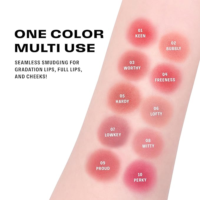 BRAYE LIPSLEEK BLUR | Blush for Cheeks & Lips, Korean Makeup Blush, Cool Lip and Cheek Balm, Vegan Cream, Lightweight w/Blendable & Buildable Makeup, Natural Look 04 FREENESS 0.08oz