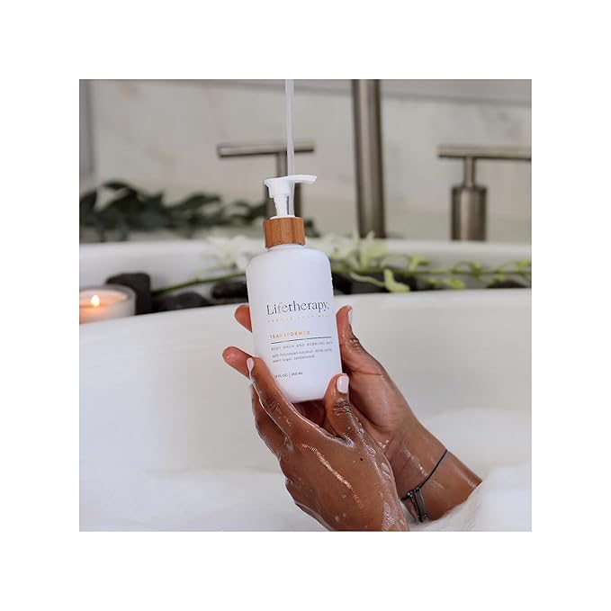 Lifetherapy 3-in-1 Body Wash, Bubble Bath & Hand Wash – Transformed | Clean, Skin-Loving Formula | Vegan & Gluten Free | Nourishing & Revitalizing | Free From Parabens, Sulfates & Phthalates 12oz