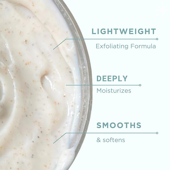 Petal Fresh Coconut Body Scrub, Smoothing Body Pudding, Natural, Gently Exfoliating, Daily Skincare, Vegan and Cruelty Free, 16 oz
