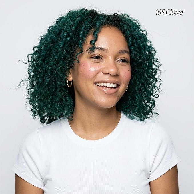 Adore Semi Permanent Hair Color (165 Clover) | Vegan & Cruelty-Free Green Hair Dye | No Ammonia, No Peroxide, No Alcohol | 4 Fl Oz