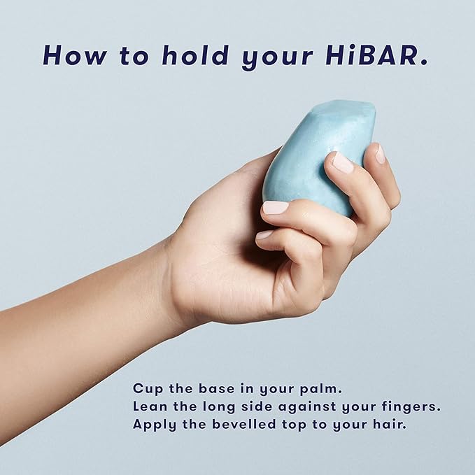 HiBAR - Soothe Conditioner Bar - For Dry, Itchy, Flaky Scalps - Improves Scalp Health - With Willow Bark Extract & Salicylic Acid - Plastic-Free - Soap, Paraben & Sulfate-Free -Color Safe -1 Solid Bar