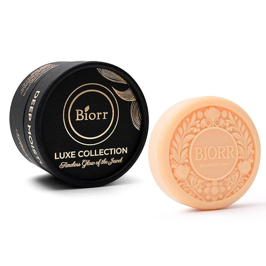 BIORR Shampoo Bar – Color Protection & Deep Moisturizing – Vegan, Plastic-Free, Sulfate-Free Natural Shampoo – With Argan Oil, Pomegranate Extract & Murumuru Butter – For Dry & Color-Treated Hair