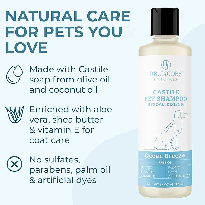 Dr. Jacobs Naturals Pure Castile Soap Liquid Body Wash, Orange & Ginger - Plant Based Soap Infused with Vitamin E & Aloe Vera to Moisturize Dry and Sensitive Skin - Made in The USA - 32 oz, Pack of 3