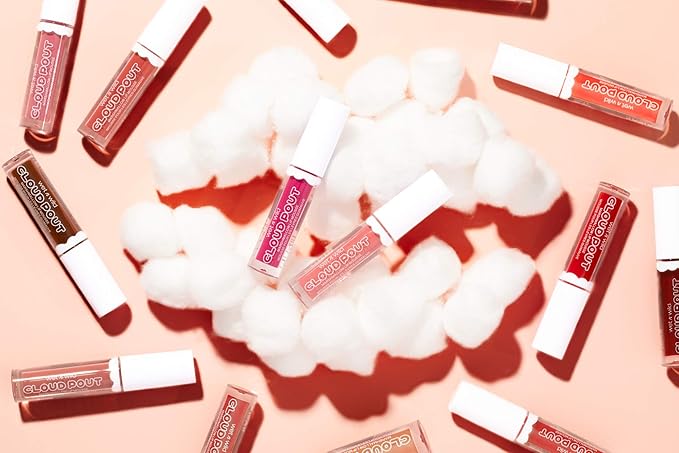 wet n wild Liquid Lipstick Cloud Pout Marshmallow, Hot Pink Candy Wasted | Matte Lip Cream Mousse | Argan Oil | Vitamin E