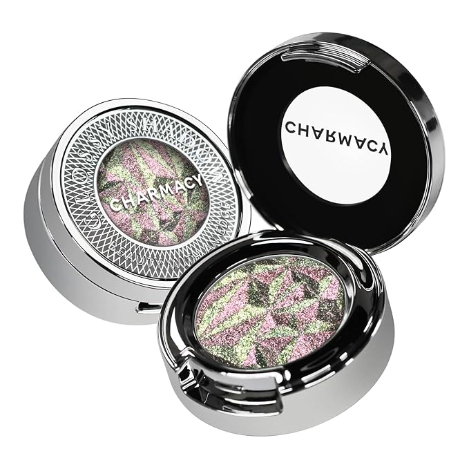CHARMACY Multichrome Glitter Eyeshadow, Intense Color Shifting Creamy Eye Shadows, Highly Pigmented, Metallic Shimmer Eyeshadow #813