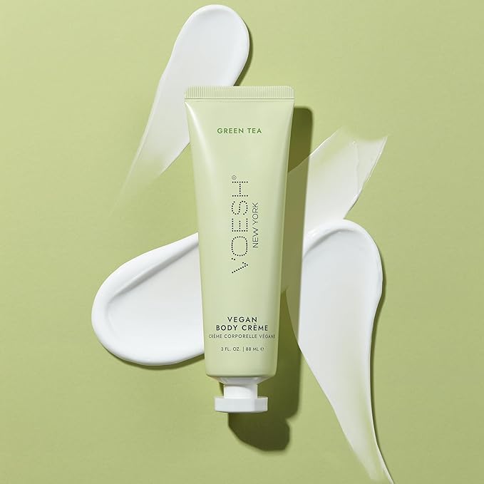 VOESH Vegan Body Creme, Skin Moisturizing Cream - Green Tea, K-Beauty Korean Skincare - 3oz