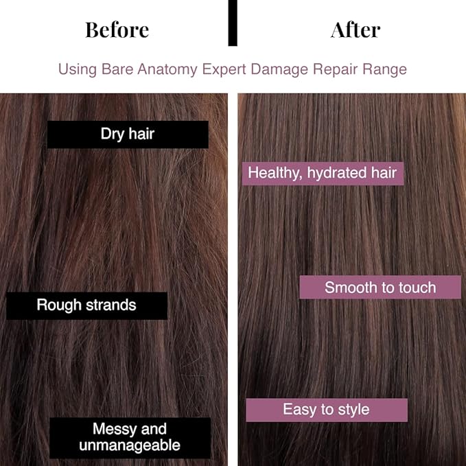 Bare Anatomy Ultra Smoothing Hair Serum Powered By Carbohydrate Complex & Niacinamide | Serum for Smooth & Shiny Hair | For Dry & Frizzy Hair | Women & Men | 100 ml