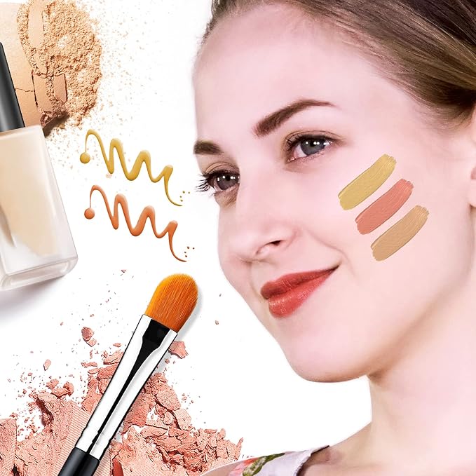 EIGSHOW Eye Shadow Primer Applicator Brush for Blending, Concealer, Professional Tools for Applying Cream, Liquid Shadows and Eye Primer Base, Vegan (E828)
