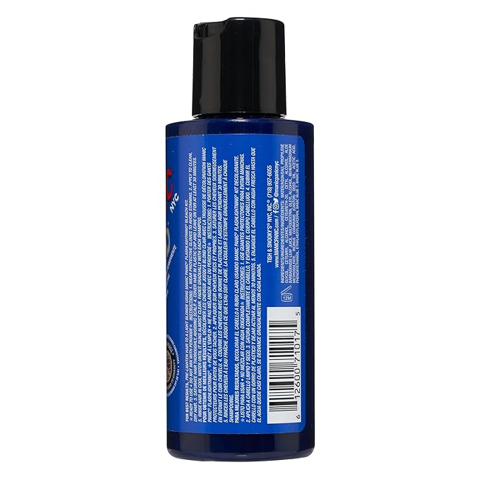 MANIC PANIC Bad Boy Blue Hair Color - Amplified - Semi-Permanent Hair Dye - Dark Denim Blue Shade with Green & Grey Undertones - Vegan, PPD & Ammonia-Free - For Coloring Hair on Women & Men