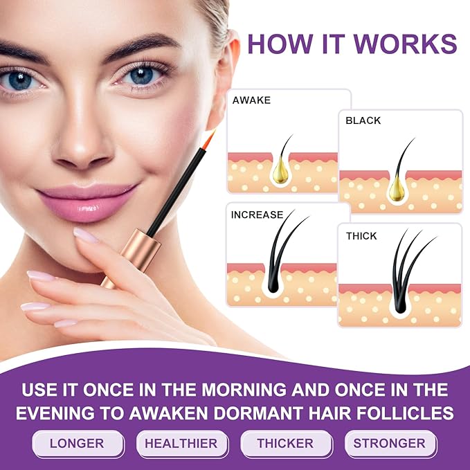 Lash Serum for Eyelash Growth - 6ml for Natural Lashes, Extensions & Eyebrows, Thicker, Fuller & Longer Looking Eyelashes, Lash Enhancing, Vegan & Cruelty-Free