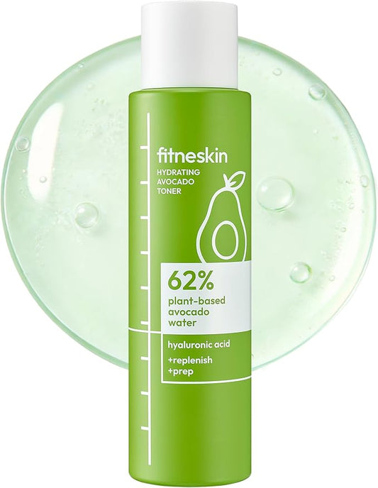 Hydrating Avocado Toner, 5.1 Fl Oz (150ml) –62% Plant-Based Avocado Extract + Hyaluronic Acid – Alcohol-Free, Fragrance-Free, Vegan, Dermatologist-Tested, Korean Skincare