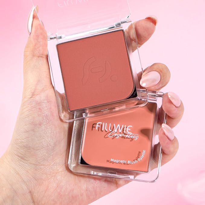2-Pack Cream + Powder Blush Duo – Fig Nudes | For Light to Medium Skin Tones, Same-Shade Warm Nude, Lasting, Buildable, Vibrant & Natural-Looking Cheek Color | Dewy Cream + Soft-Matte Powder Finish