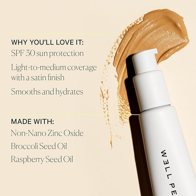 Well People Bio Tint SPF 30 Tinted Moisturizer, Skin-perfecting Moisturizer, Smoothes Imperfections & Moisturizes Skin, Vegan & Cruelty-free, 3N
