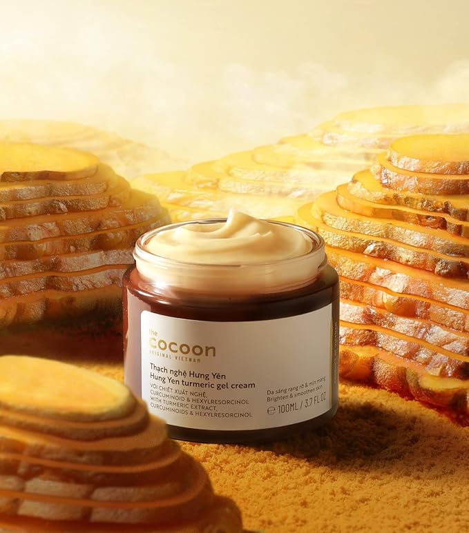 Cocoon Hung Yen Turmeric Gel Cream with Niacinamide + Turmeric to Visibly Improve the Look of Dark Spots, Anti-Oxidant and Even Skin Tone, For Nourished Skin, Pore & Sebum, Glass Skin, Vegan Skincare