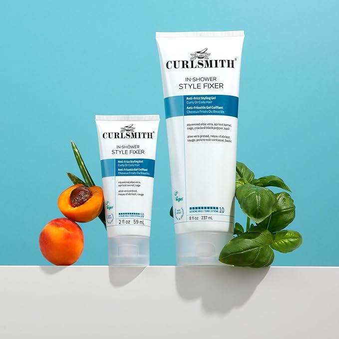 CURLSMITH In-Shower Style Fixer - Strong Hold Gel for Curls, Humidity-Proof Curl Styler, For All Curl Types, Vegan & Cruelty Free (2 oz)