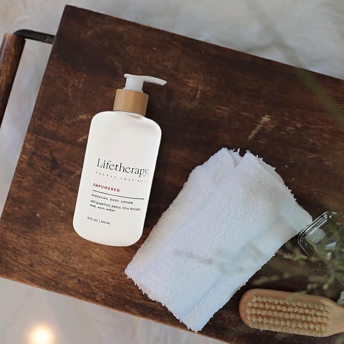 Lifetherapy Hydrating Body Lotion – Empowered | Clean, Skin-Loving Formula | Vegan & Gluten Free | Fast-Absorbing & Lightweight | Free From Parabens, Sulfates & Phthalates 12oz