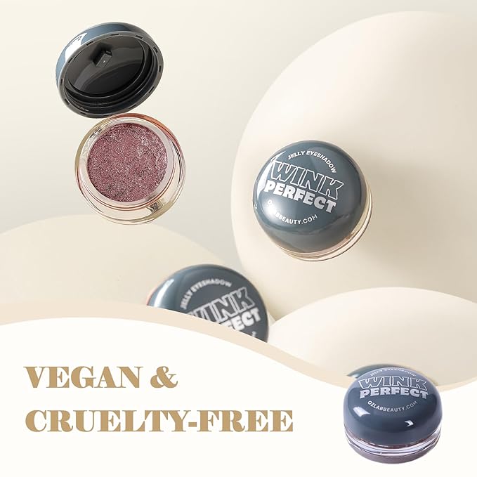 Wink Perfect Jelly Cream Eyeshadow – High-Shine Shimmer, Buildable & Long-Lasting, Lightweight Cream-to-Powder Eye Shadow, Vegan & Cruelty-Free (03 Frosted Petal, 0.18 oz / 5.1 g(PACK OF 1))