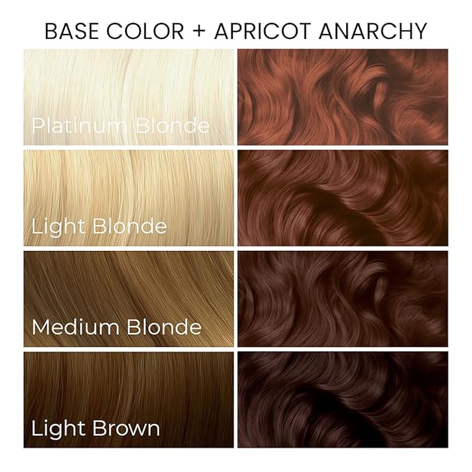 Arctic Fox Semi-Permanent Hair Dye, Vegan & Cruelty-Free, Apricot Anarchy, Ammonia-Free, Conditioning Formula, For All Hair Types, DIY Color, 5.6 fl oz