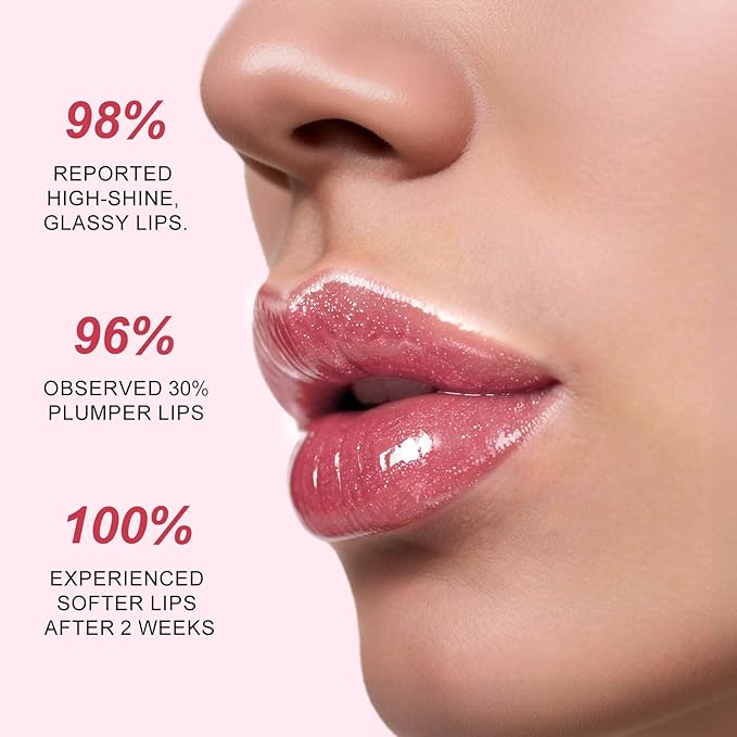 Lip Gloss, Nourishing and Hydrating with High-Shine Glimmer Finish & Sheer Wash Of Color, Vegan & Cruelty-free, 0.21 fl oz (Fuchsia)